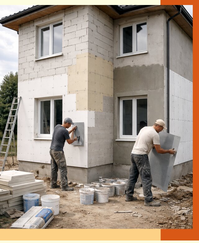 Утепление дома из газобетона в Владивостоке от 4270 руб./м² — заказать у ТепломастерВлд